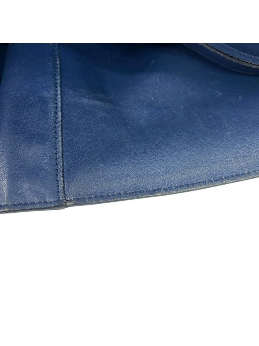 Prada Tote Navy Red White Striped Leather - Picture 13 of 13